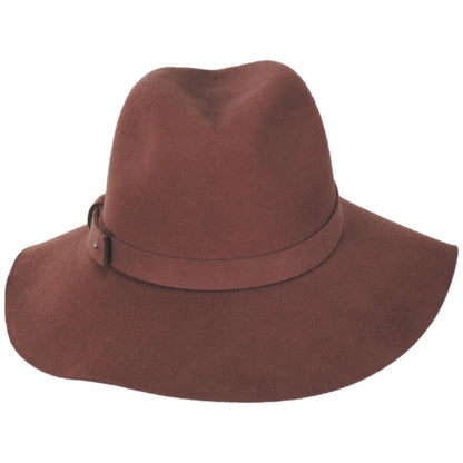 San Diego Hat Company | Prairie Wool Felt Packable Fedora Hat | 125208 | front | BROWN