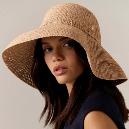 Helen Kaminski | Provence 12 Raffia Straw Sun Hat | 120810 | lsfone | NOUGAT
