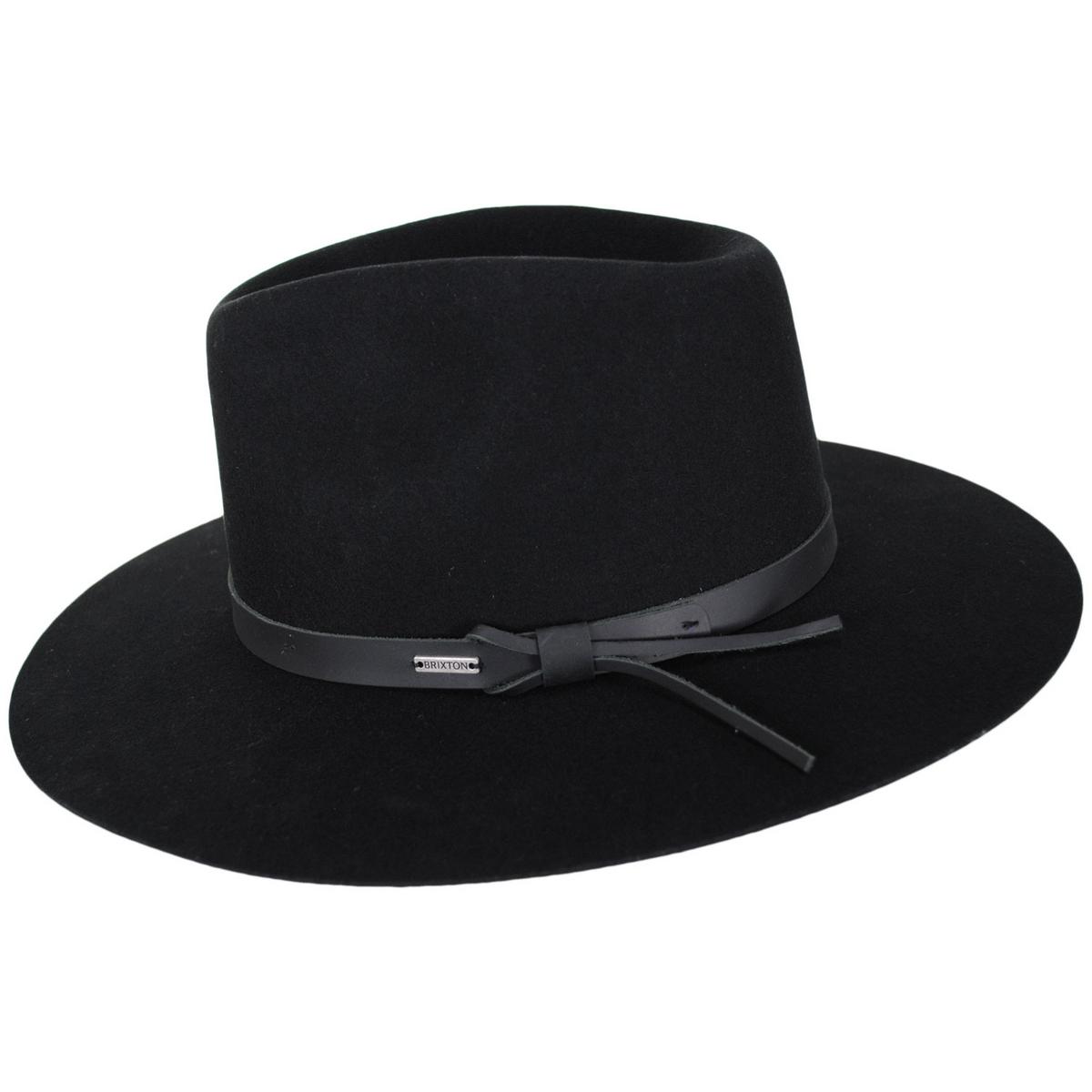 BRIXTON HATS | Hawkins Weather Guard Wool Felt Western Hat - Black | 135613BB | profile | BLACK