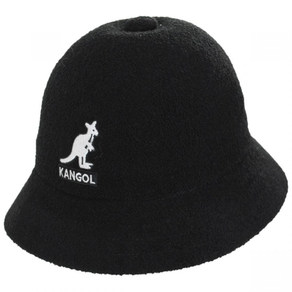 Kangol | Big Logo Casual Bucket Hat | 185756 | lead | BLACK