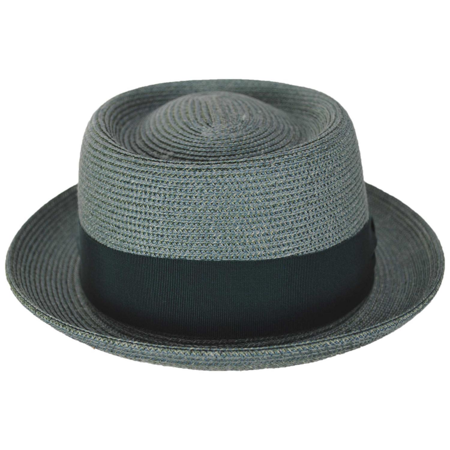 Bailey 1922 | Waits Sewn Braid Straw Pork Pie Hat | 127798 | front | FERN