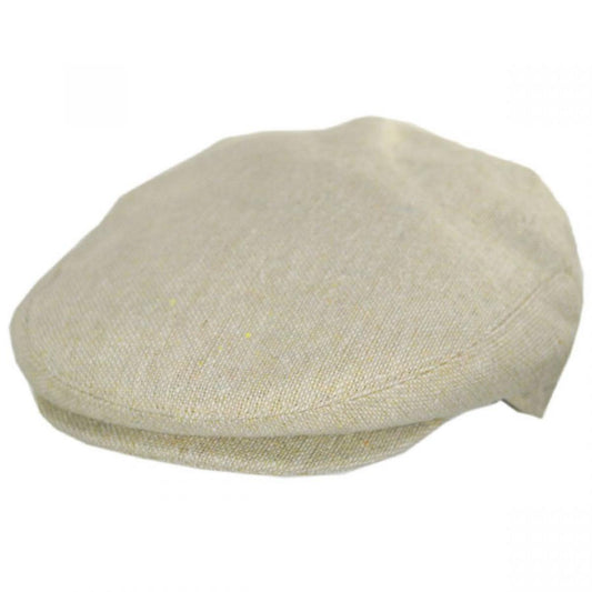 Jaxon Hats | Cabrillo Tweed Wool Blend Ivy Cap | 167568 | lead | BEIGE