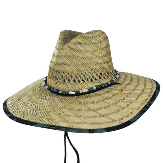Dorfman Pacific | Kalisa Rush Straw Lifeguard Hat | 101364 | lead | NATURAL