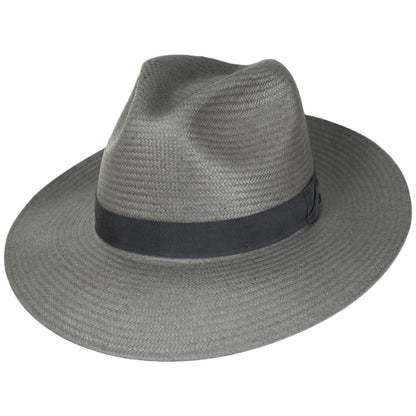 Bailey 1922 | Blackburn Shantung LiteStraw Fedora Hat | 127795 | lead | CHARCOAL