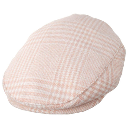 BRIXTON HATS | Hooligan Lightweight Houndstooth Plaid Ivy Cap | 161572 | lead | SOFT PINK HOUNDSTOOTH