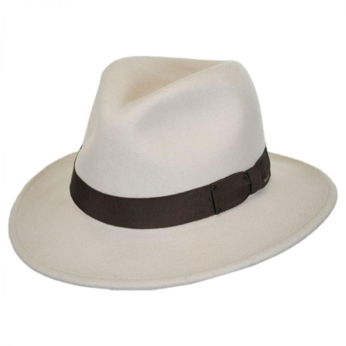 Bailey 1922 | Curtis Wool LiteFelt Safari Fedora Hat | 130019 | lead | ANTIQUE