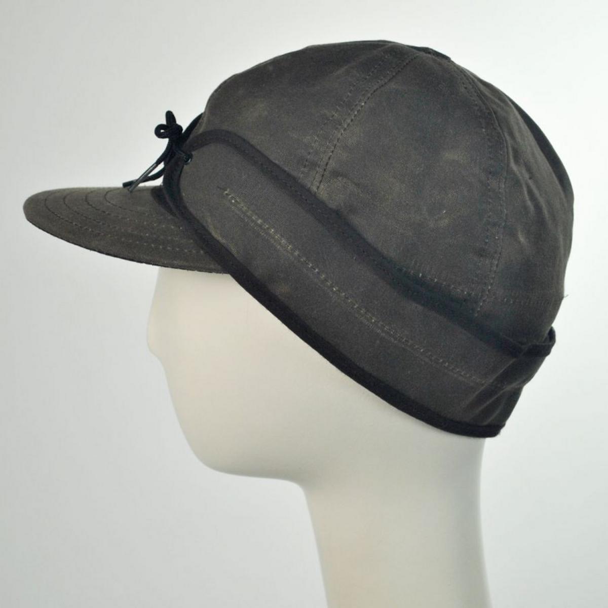Stormy Kromer | Waxed Cotton Cap | 220702 | under | DARK OAK