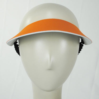 The Incredible Sunvisor | Springlace Solid Sunvisor | 196351 | front | ORANGE