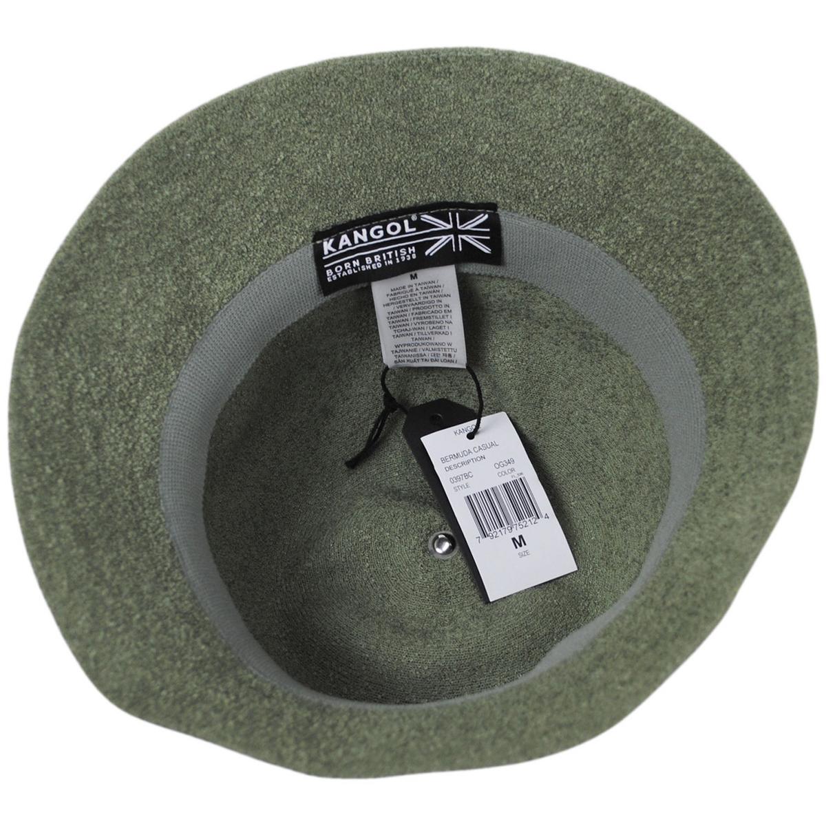 Kangol | Bermuda Casual Bucket Hat - Fashion Colors | 185700A | under | OIL GREEN