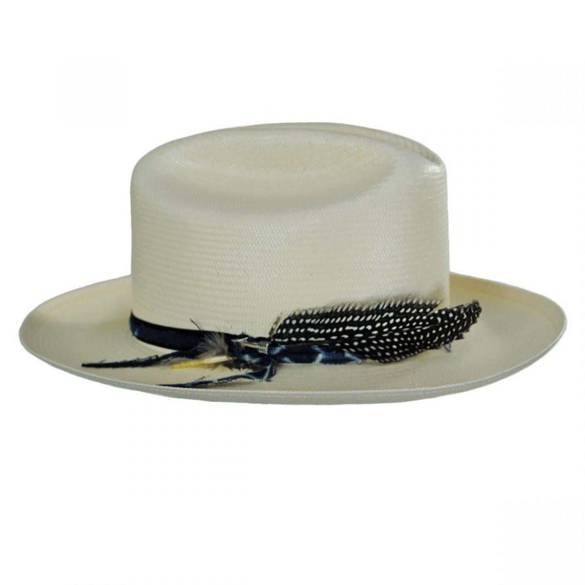 Stetson | Wildling Shantung Straw Open Road Western Hat | 126995 | profile | NATURAL