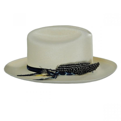 Stetson | Wildling Shantung Straw Open Road Western Hat | 126995 | profile | NATURAL