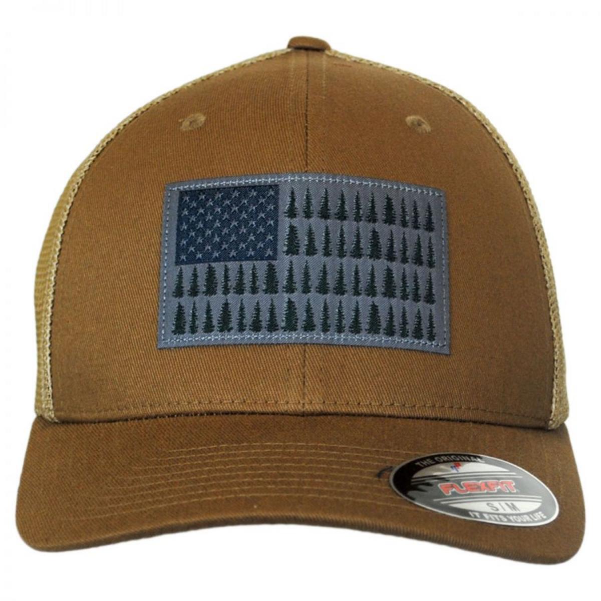 Columbia Sportswear | Tree Flag Mesh Flexfit Fitted Baseball Cap | 400139 | front | DELTA