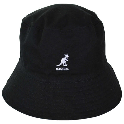 Kangol | Adman Reversible Cotton Bucket Hat | 185852 | front | BLACK