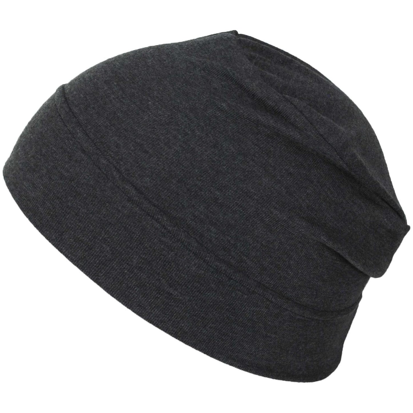 Slumbercap | Cotton Beanie Hat | 500899 | lead | CHARCOAL GREY