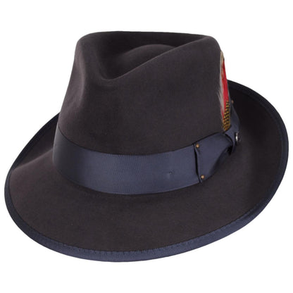 Jaxon Hats | Wholesale Scottie Fur Felt Fedora Hat B2B Pre-Pack | B2B132072 | lead | GREY