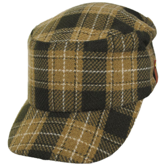 San Diego Hat Company | Cash Plaid Cadet Cap | 108662 | lead | BROWN