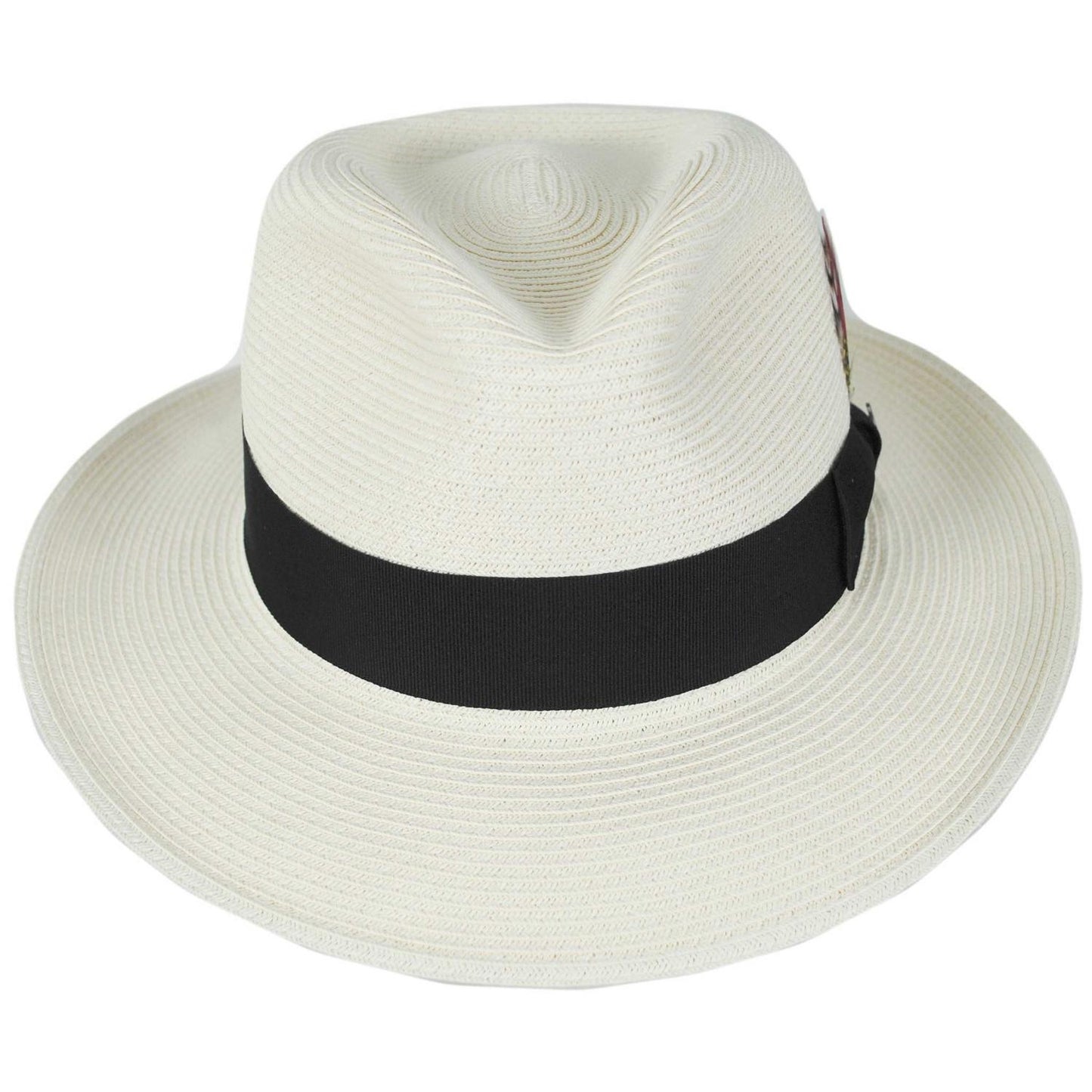 Jaxon Hats | Summer C-Crown Toyo Straw Fedora Hat | 129010 | front | IVORY
