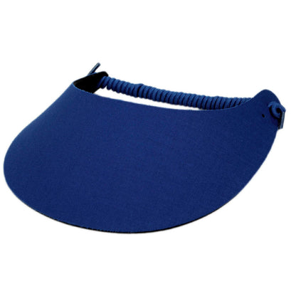 The Incredible Sunvisor | Springlace Solid Sunvisor | 196351 | lead | NAVY BLUE