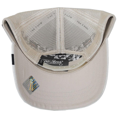 Goorin Bros | The Killer Tiger Vegan Leather Mesh Trucker Snapback Baseball Cap | 200637 | under | WHITE
