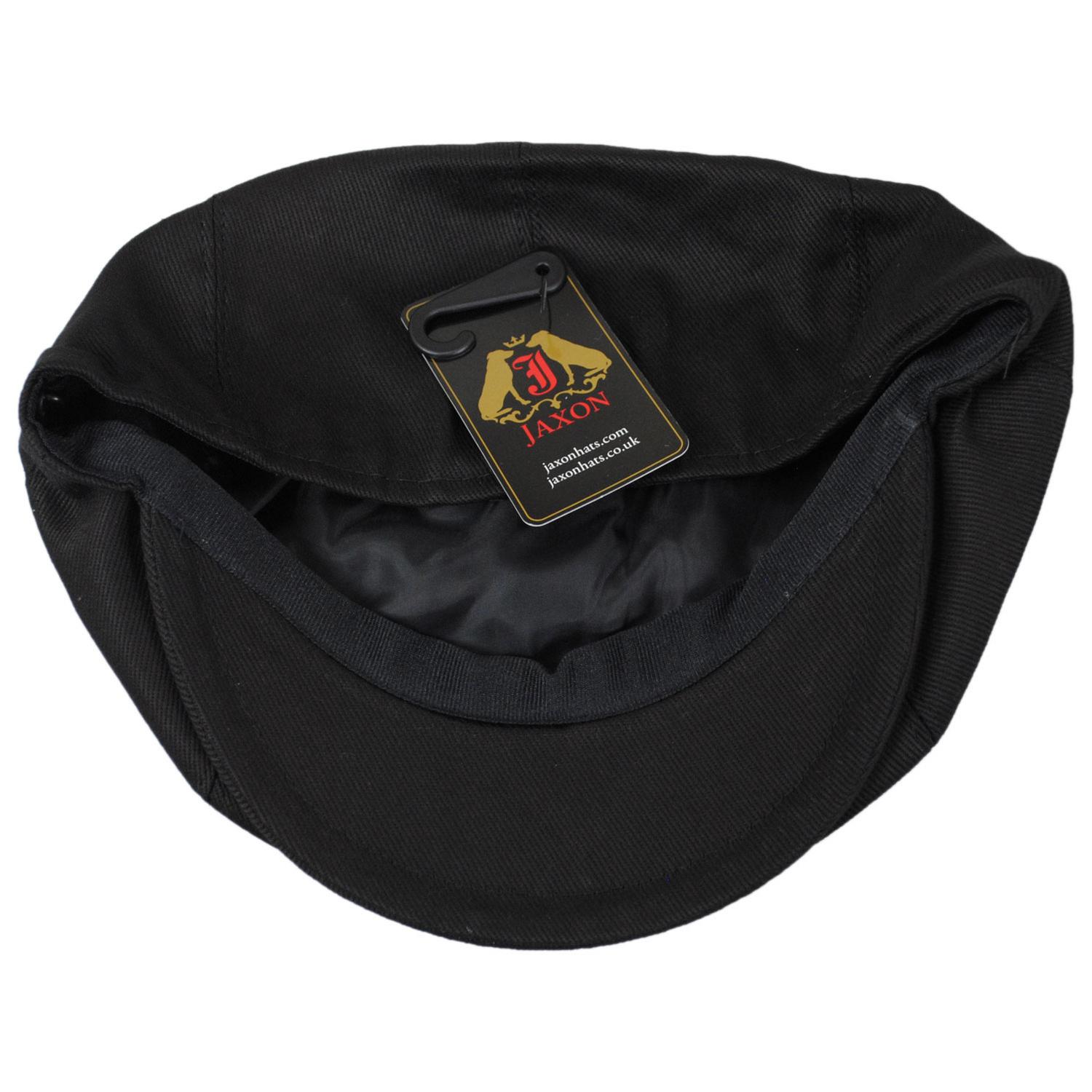Jaxon Hats | Cotton Newsboy Cap | 167770 | under | BLACK