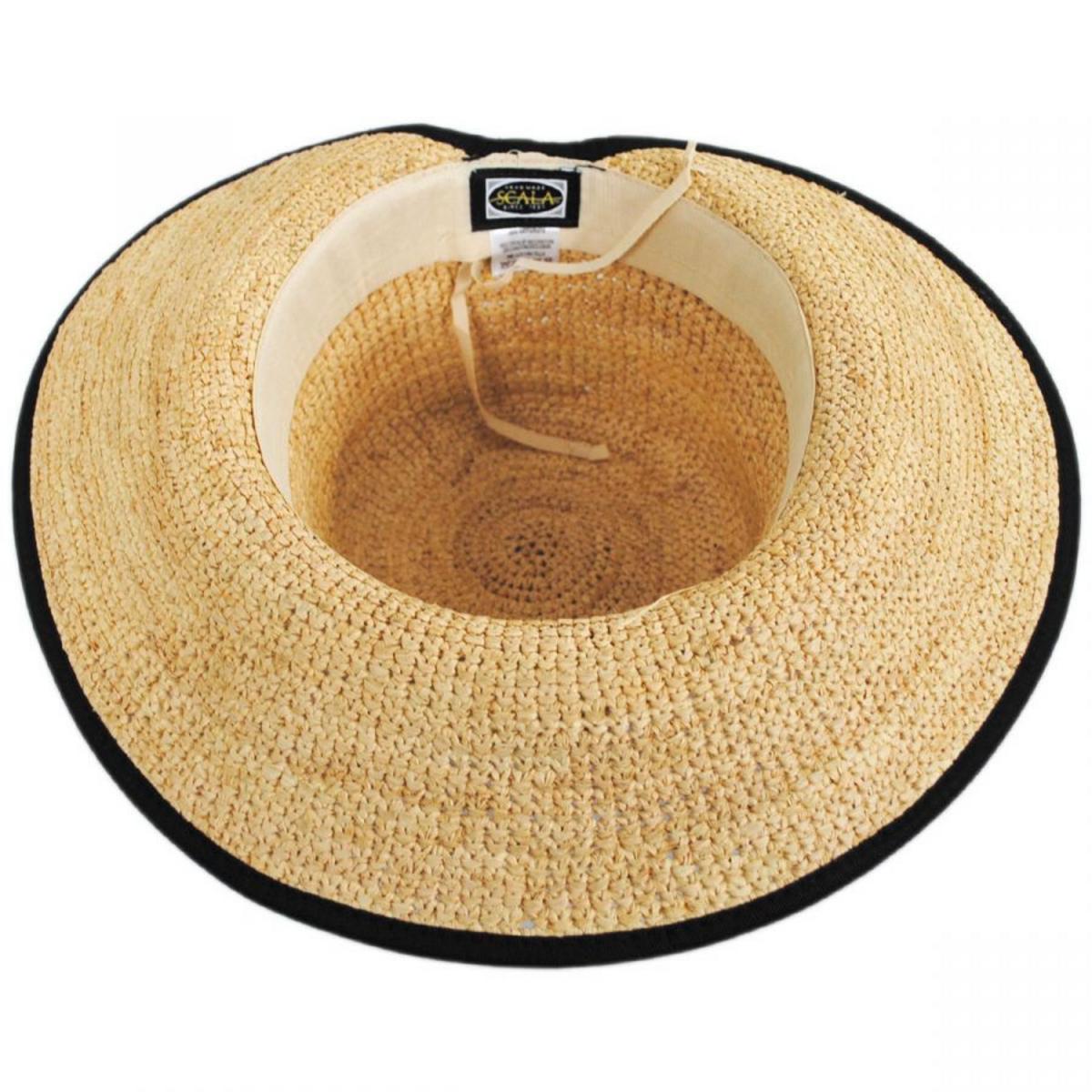 Via Garibaldi Raffia Straw Facesaver Hat