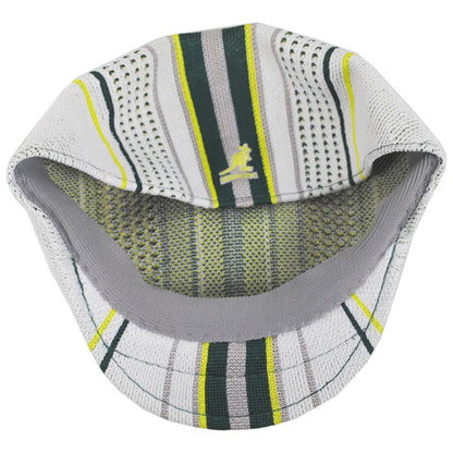 Kangol | Clubhouse Stripe 507 Ivy Cap | 161030 | under | WHITE/MASTERS GREEN