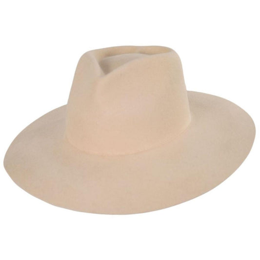 Peter Grimm | Amore Heart Wool Felt Fedora Hat - FINAL SALE | 125950 | lead | CREAM