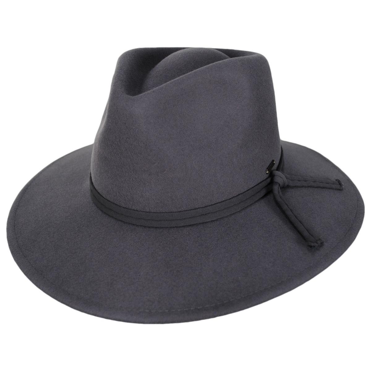 BRIXTON HATS | Joanna Packable Wool Felt Fedora Hat - Dusk | 123926DSK | lead | DUSK