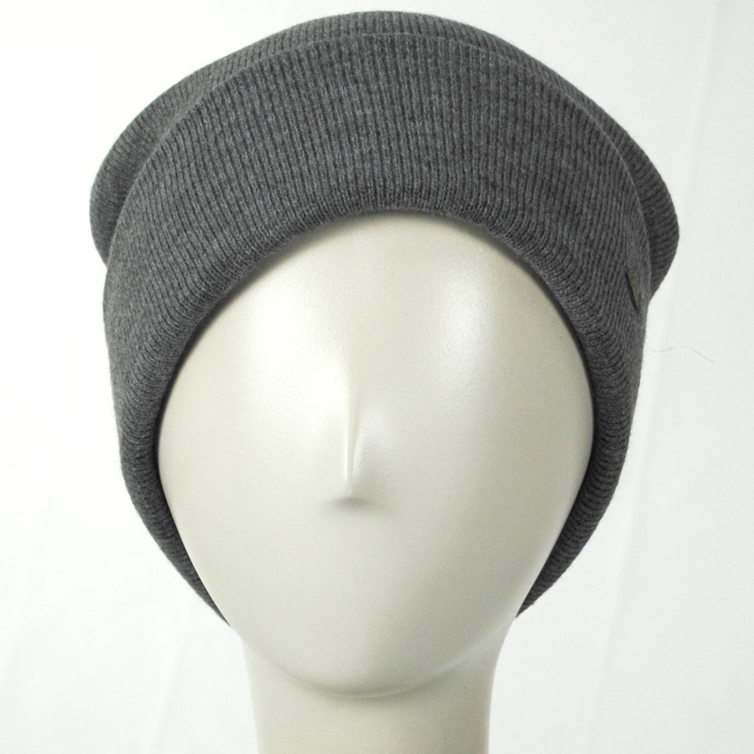 Scala | Ellen Satin Cuff Beanie Hat | 500051 | front | GREY