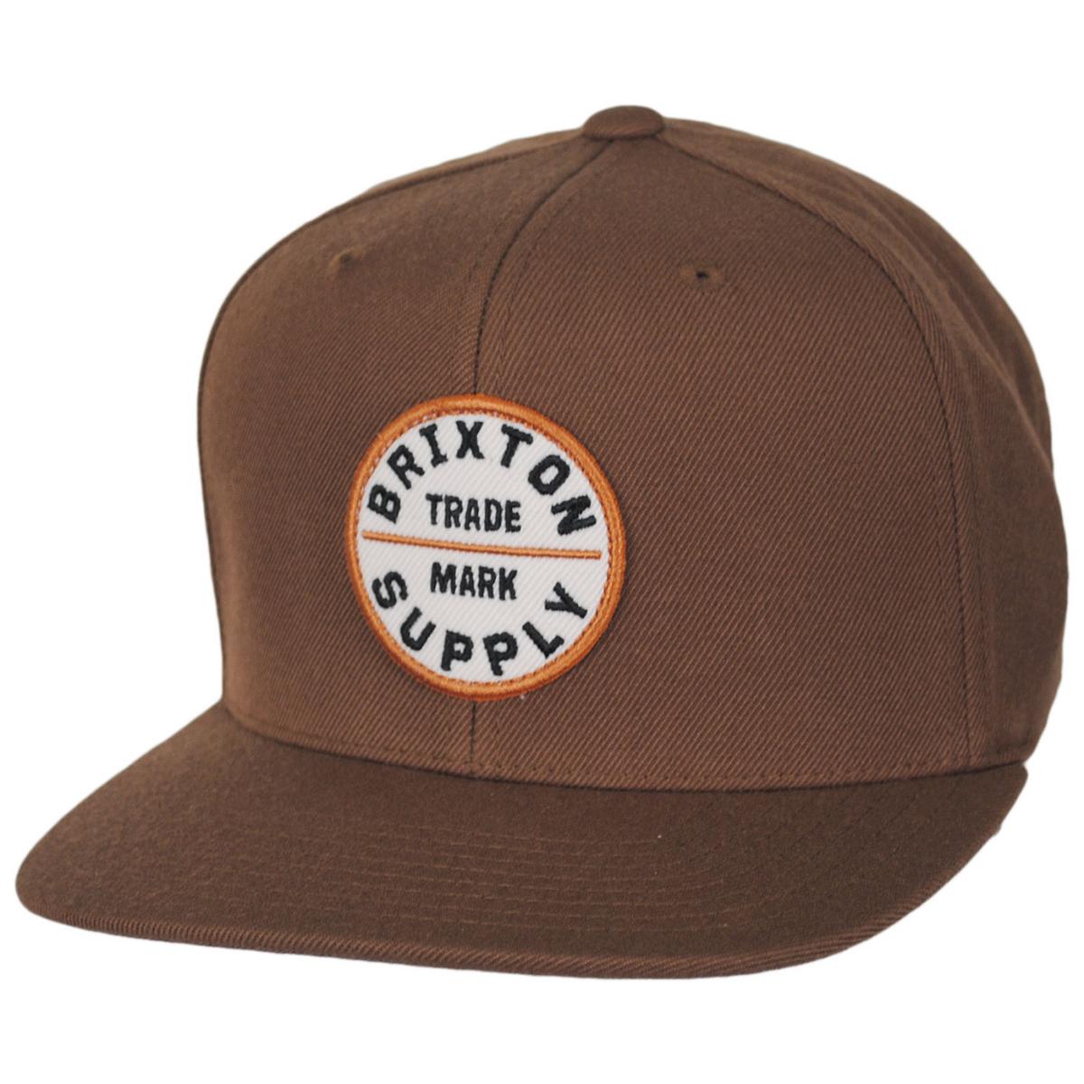 BRIXTON HATS | Oath III Snapback Baseball Cap | 201713 | lead | PINECONE BROWN