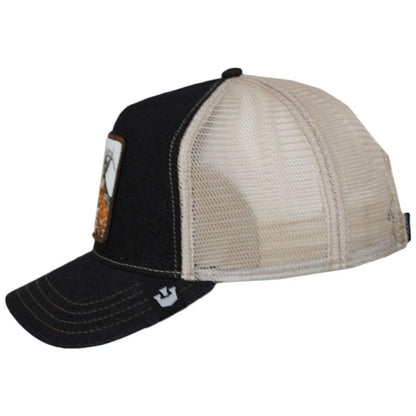 Goorin Bros | Goat Mesh Trucker Snapback Baseball Cap | 200427 | under | CHARCOAL