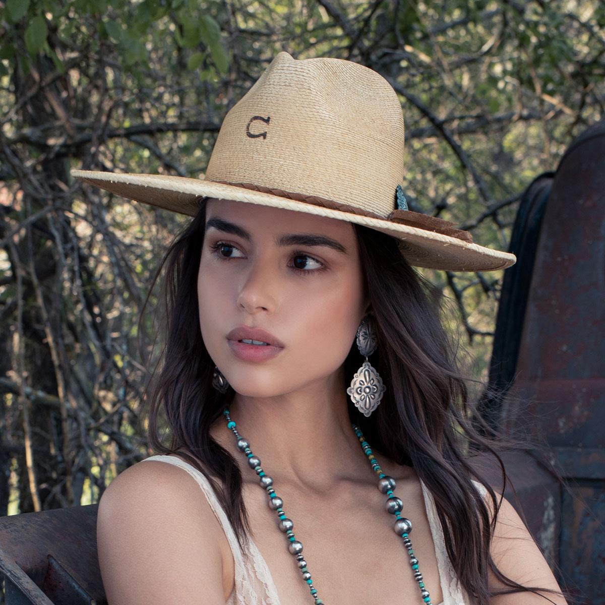 Charlie 1 Horse | Lefty Palm Straw Fedora Hat | 101664 | lsftwo | COPPER