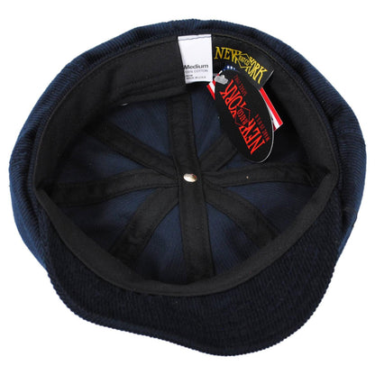 NEW YORK HAT CO | Cotton Corduroy Spitfire Newsboy Cap | 161111 | under | NAVY
