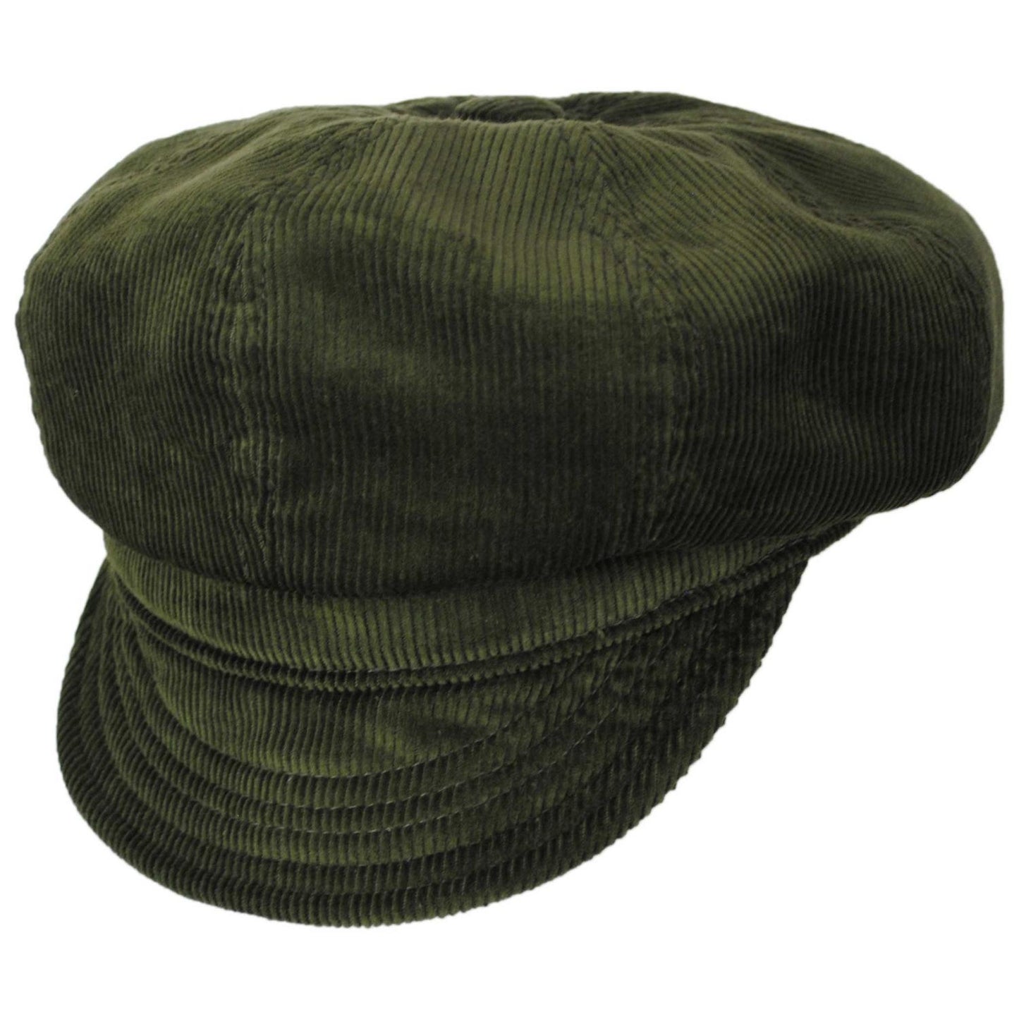 NEW YORK HAT CO | Cotton Corduroy Spitfire Newsboy Cap | 161111 | lead | OLIVE