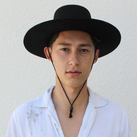 Jaxon Hats | Made in the USA - Classics Wool Felt Bolero Hat | 191721 | lsmone | BLACK