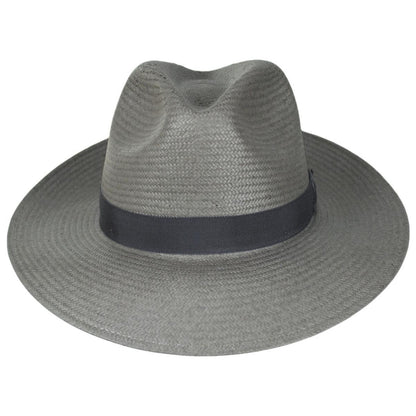 Bailey 1922 | Blackburn Shantung LiteStraw Fedora Hat | 127795 | front | CHARCOAL
