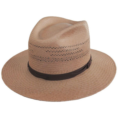 Bailey 1922 | Coram Panama Straw Fedora Hat | 127736 | lead | TAWNY