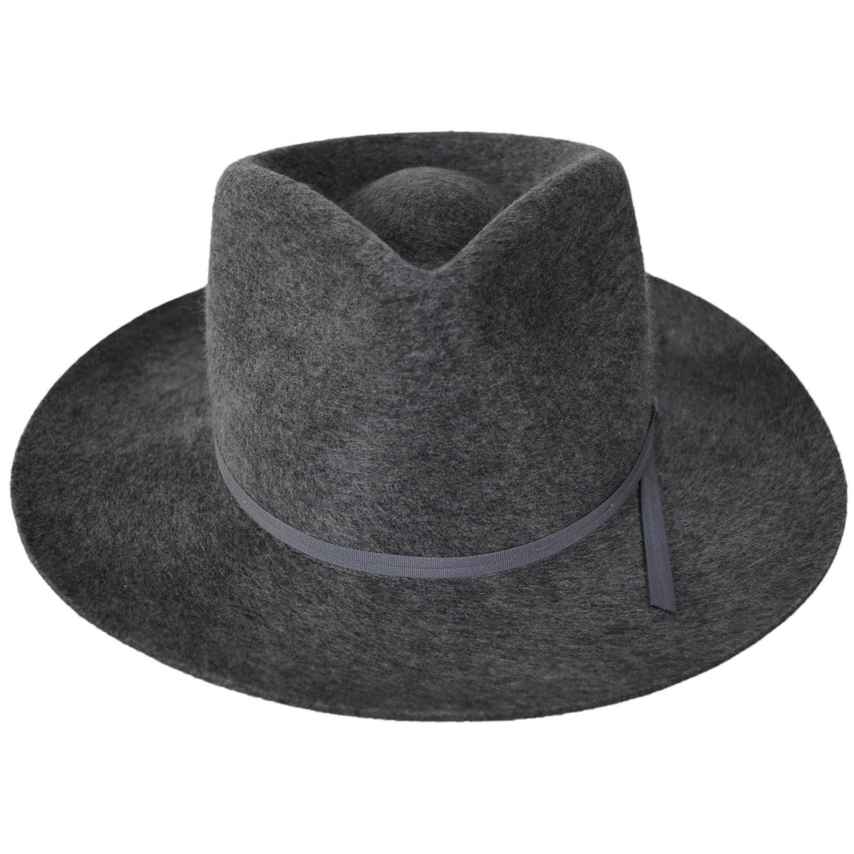 Bailey 1922 | Runnel Wool Felt Fedora Hat | 130319 | front | SLATE MIX