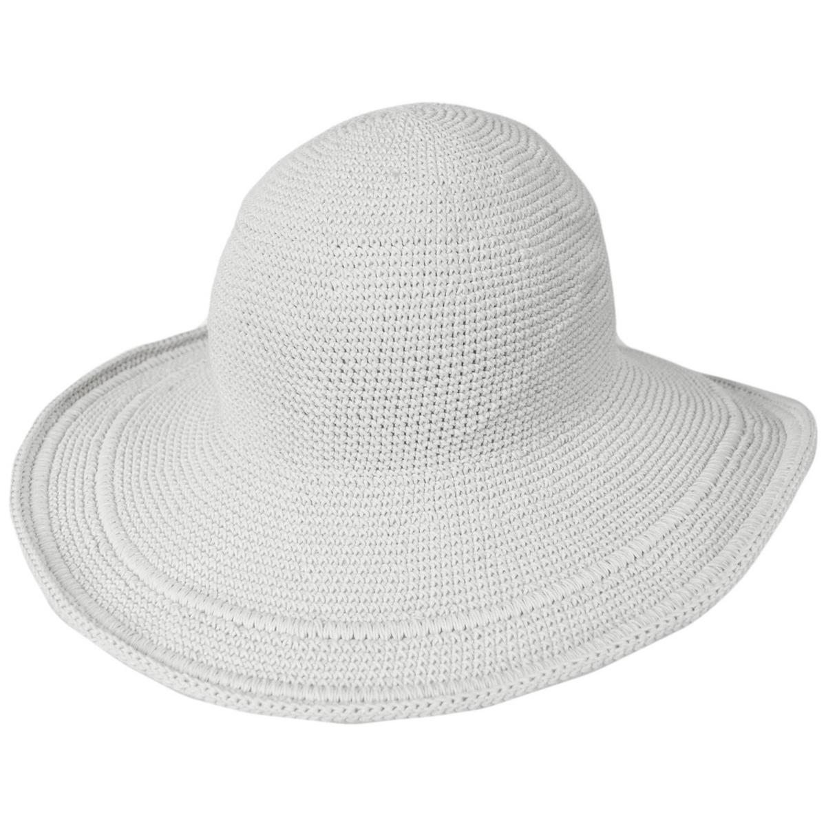 San Diego Hat Company | Bali Cotton Crochet Sun Hat  | 108934 | lead | WHITE
