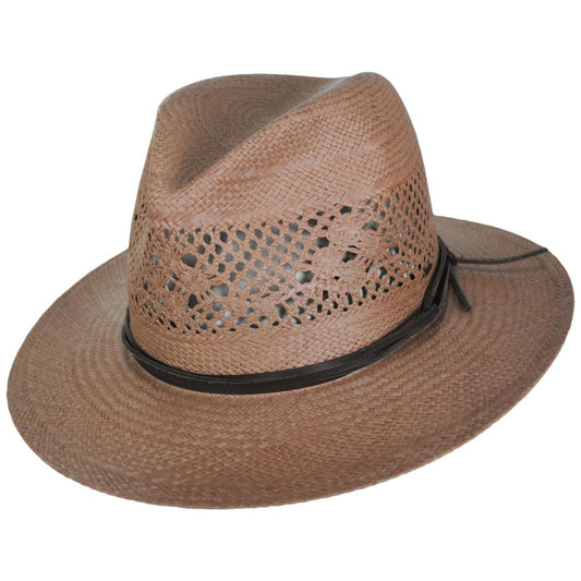 Bailey 1922 | Trappe Panama Straw Fedora Hat | 127922 | lead | AMPHORA