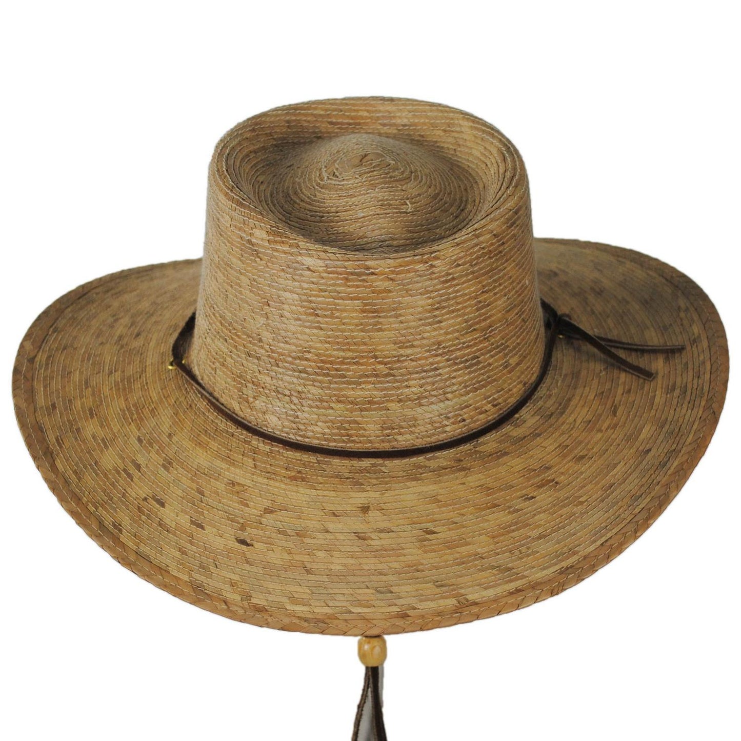 Tula Hats | Outback Palm Straw Hat with Chincord | 128295 | front | TAN