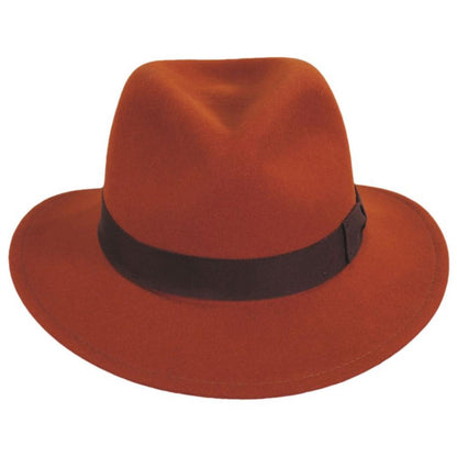 Bailey 1922 | Curtis Wool LiteFelt Safari Fedora Hat - FW23 | 130019FW23 | front | COPPER