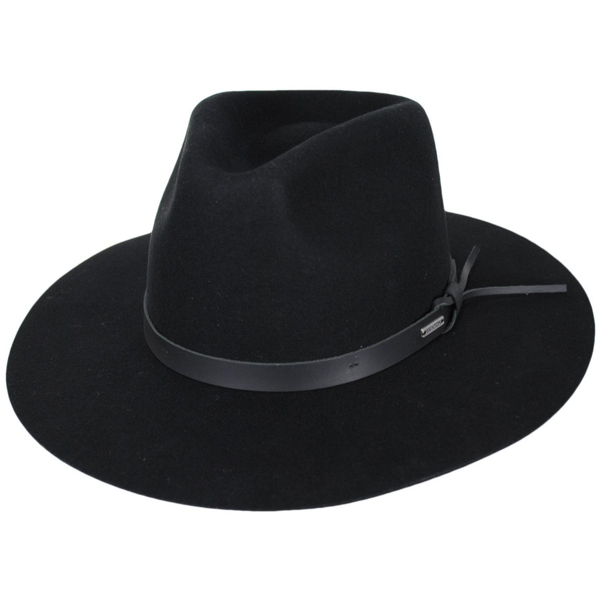BRIXTON HATS | Hawkins Weather Guard Wool Felt Western Hat - Black | 135613BB | lead | BLACK