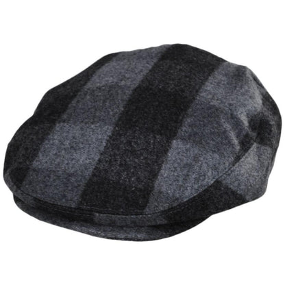 Baskerville Hat Company | Basset Wool Check Ivy Cap | 167663 | lead | GREY