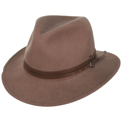 Bailey 1922 | Bair Crushable Wool LiteFelt Fedora Hat | 130103 | lead | AMPHORA