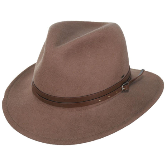 Bailey 1922 | Bair Crushable Wool LiteFelt Fedora Hat | 130103 | lead | AMPHORA