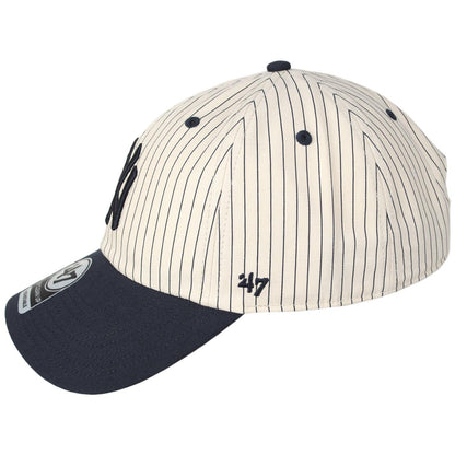 47 Brand | New York Yankees MLB Clean Up Strapback Baseball Cap Dad Hat | 203142 | profile | NATURAL