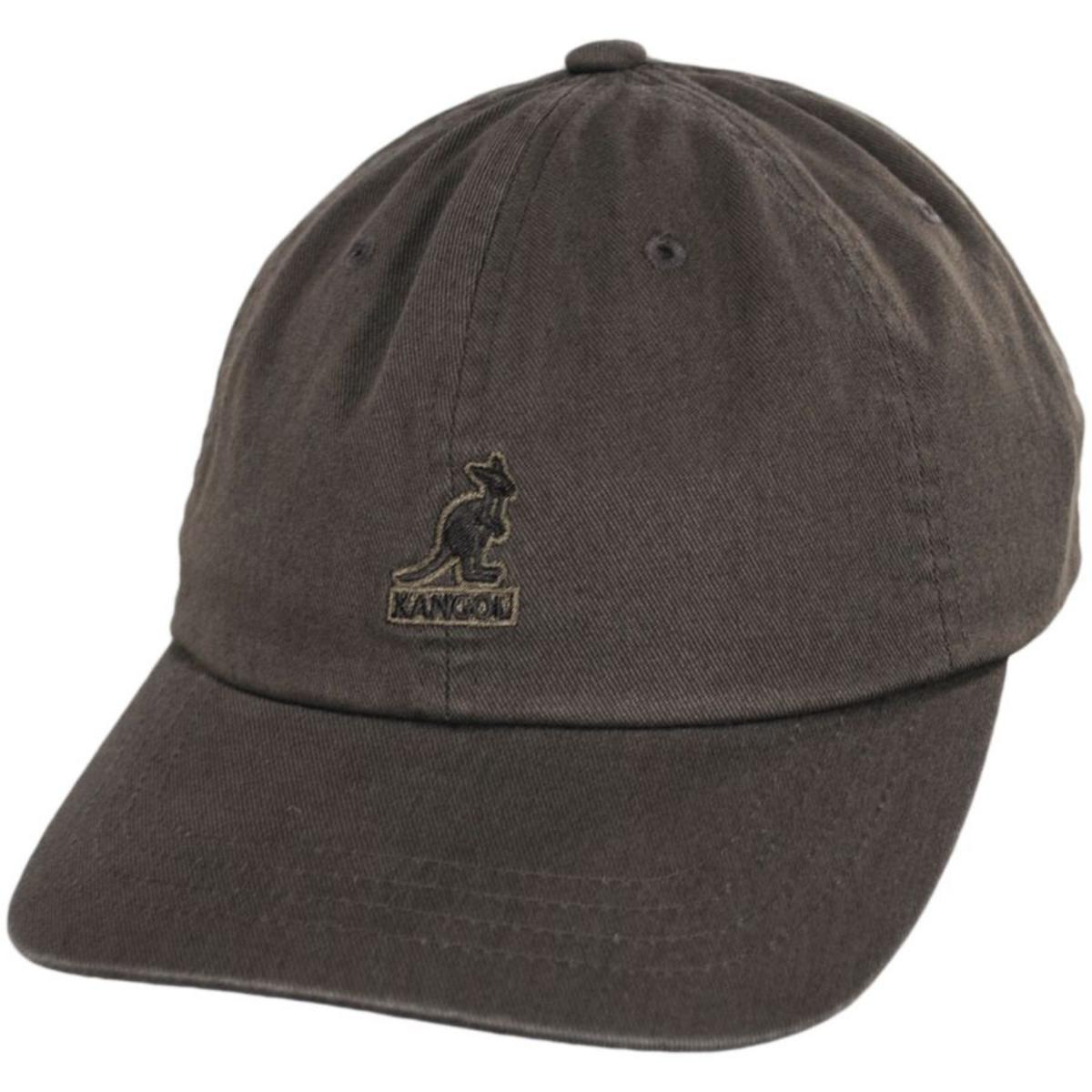 Kangol | Washed Cotton Strapback Baseball Cap Dad Hat | 201173 | lead | SMOG