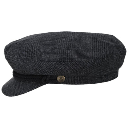 BRIXTON HATS | Fiddler Plaid Fisherman Cap | 181358 | profile | GREY SHADOW PLAID