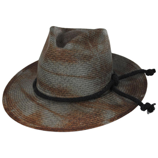 Bailey 1922 | Hinx Hand-Dyed Panama Straw Fedora Hat | 127757 | lead | RUST